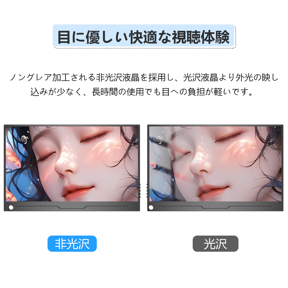 FHD タッチパネル】EVICIV モバイルモニター 14インチ フルHD