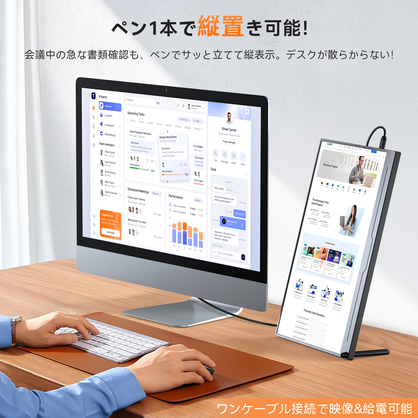 15.6インチ 4K 100%sRGB】EVICIV モバイルモニター ディスプレイ
