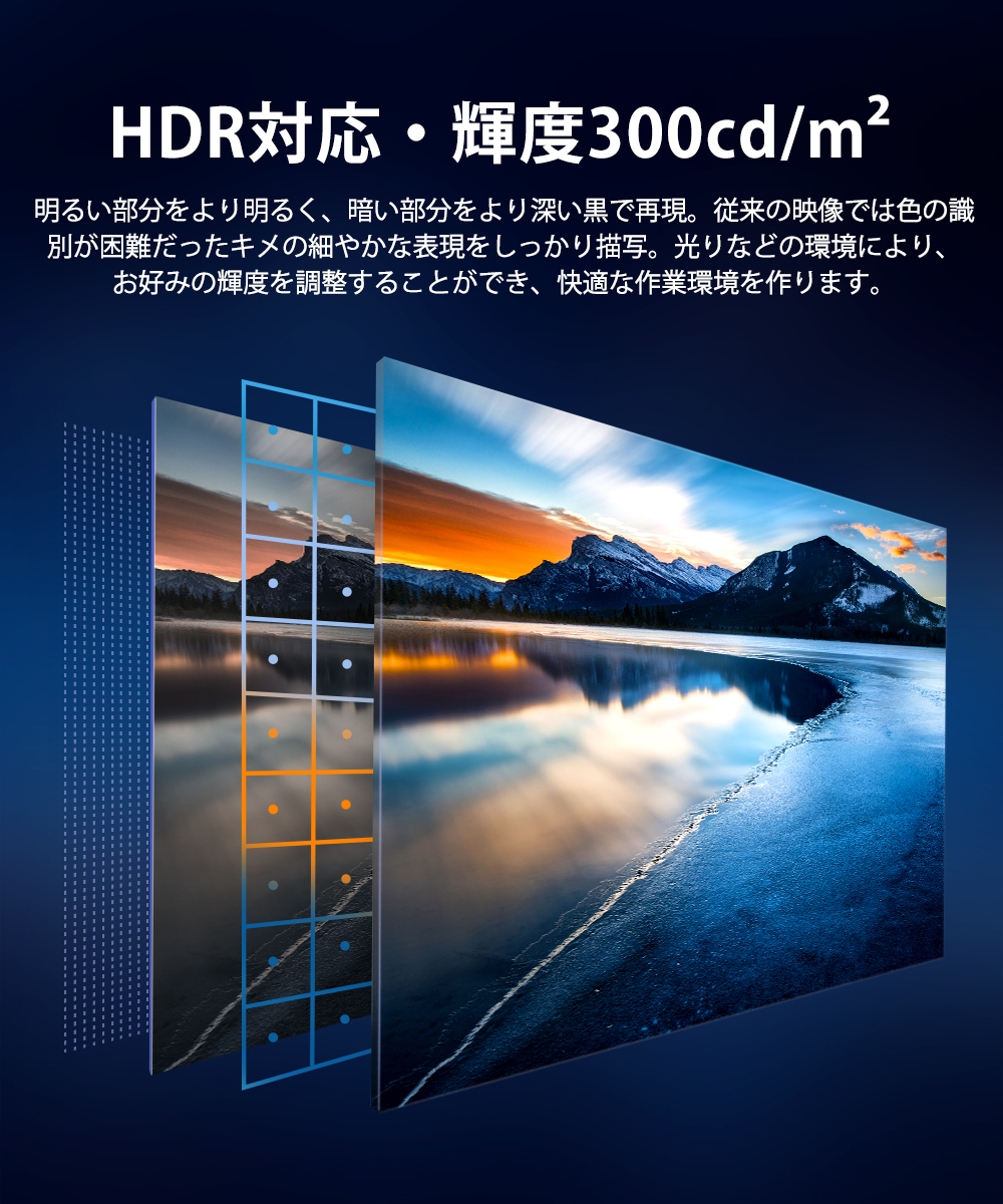 ＼SALE／EVICIV モバイルモニター 15.6インチ フルHD タッチパネル モバイルディスプレイ モニター mini HDMI/Type-C VESA HDR PC/iPhone/Switch対応｜store-gon｜05