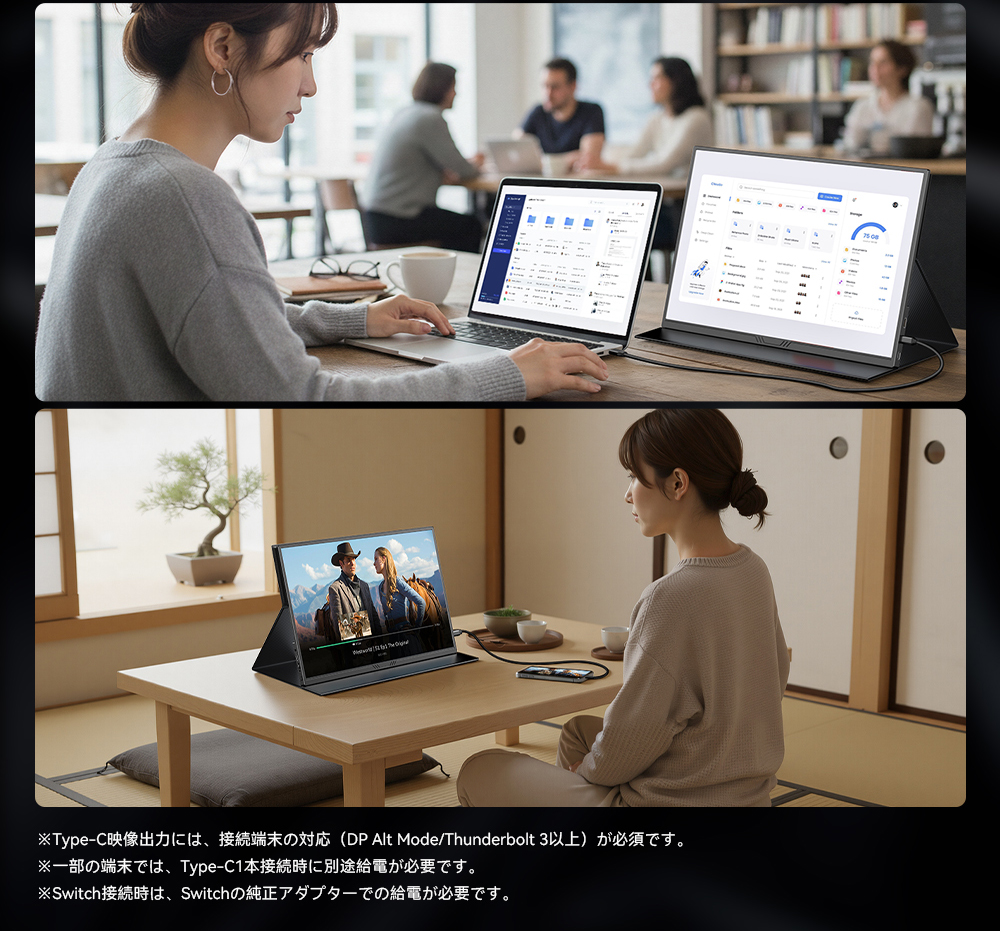 4K QLEDパネル 100%sRGB】 UPERFECT モバイルモニター 15.6インチ