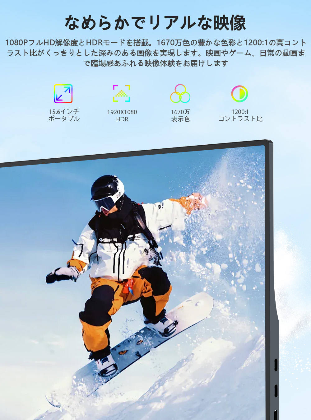 コスパ最強 収納バッグセット EVICIV 15.6インチ FHD モバイルモニタ
