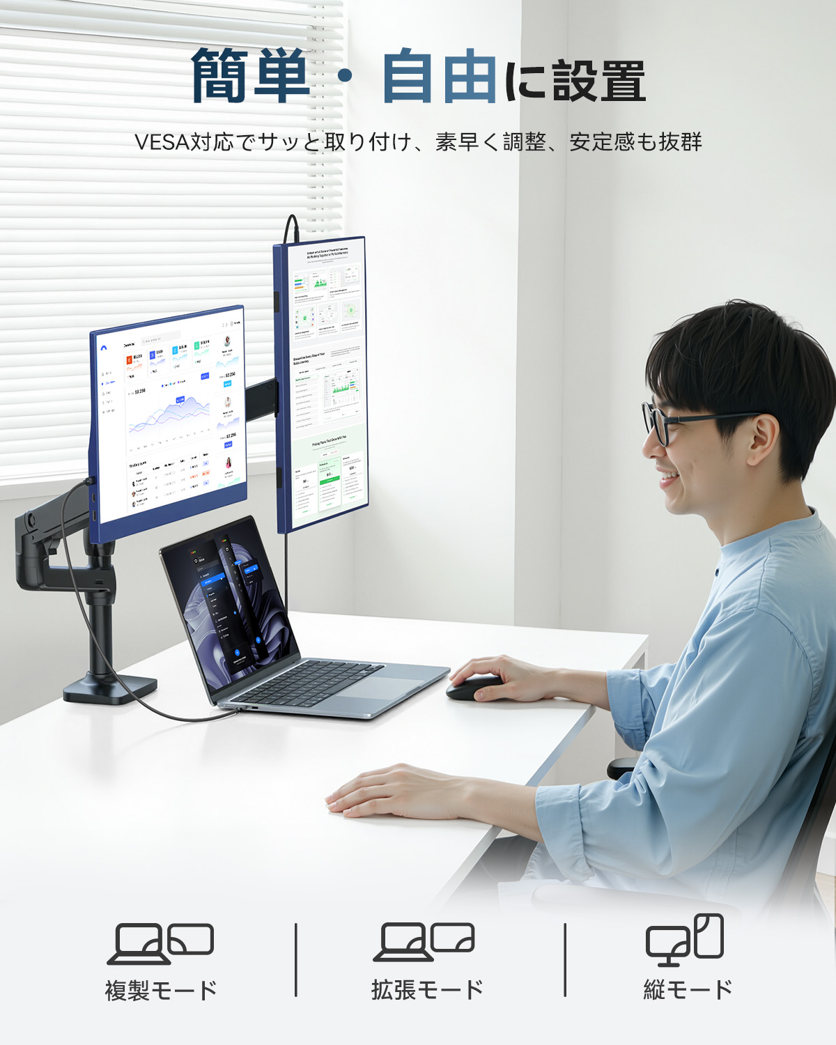 コスパ最強 収納バッグセット EVICIV 15.6インチ FHD モバイルモニター
