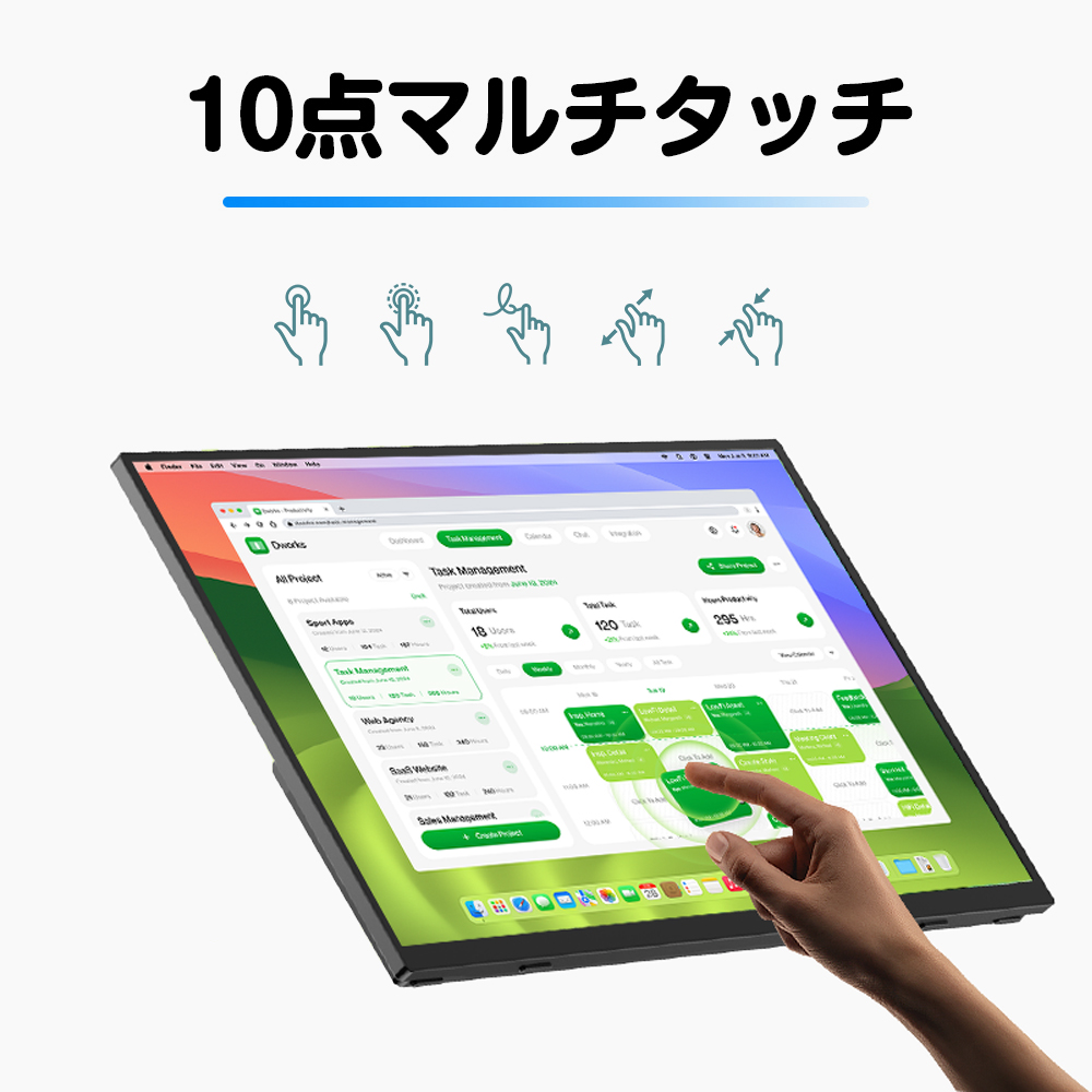 EVICIV モバイルモニター ゲーミングモニター 16インチ 4K
