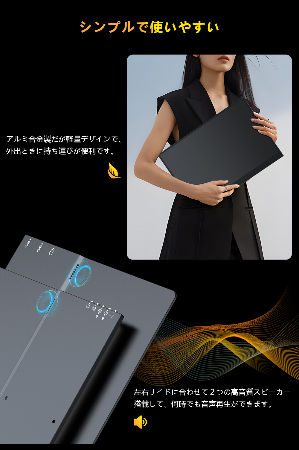 新品番 EVICIV 有機EL OLED パネル搭載 16インチ 3K 2880X1800