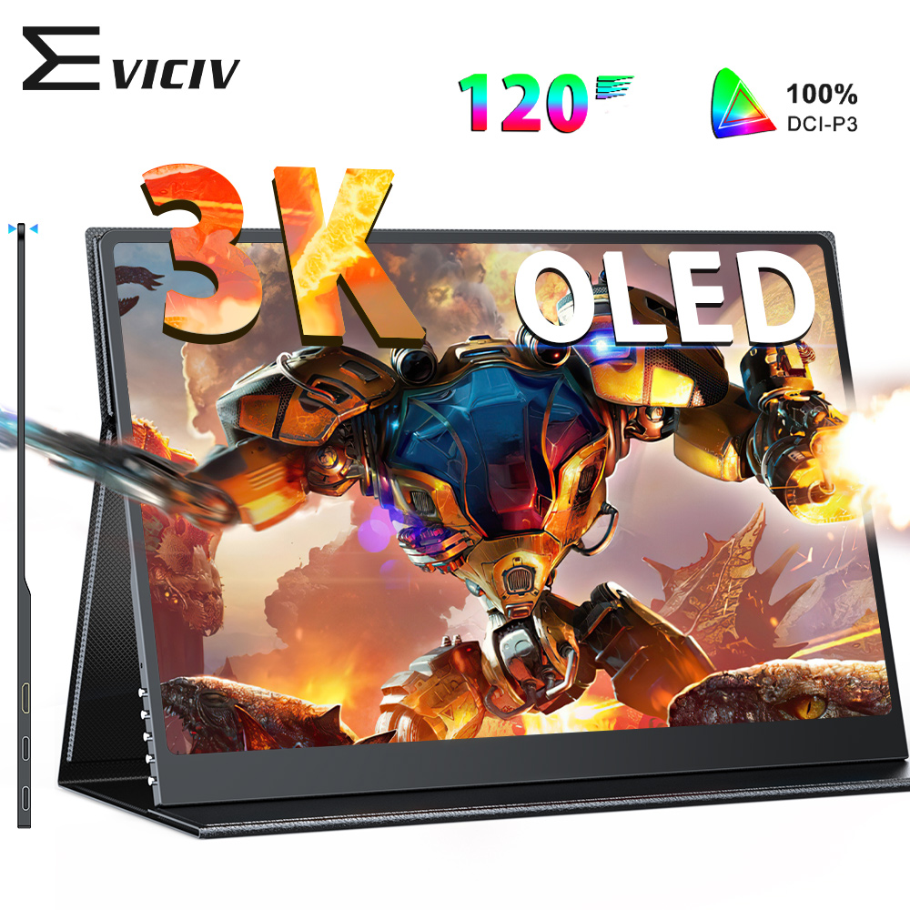 新品番 EVICIV 有機EL OLED パネル搭載 16インチ 3K 2880X1800解像度 120Hz モバイルモニター モバイルディスプレイ  VESA対応 Switch/PS5/PC/iPhone/スマホ対応 : 1-monitor-k-m160k01 : gonYahoo!店 - 通販 -  Yahoo!ショッピング