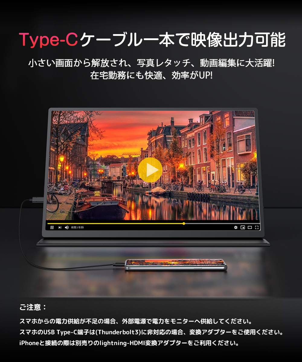 EVICVI モバイルモニター 16インチ 2K 120Hz モバイルディスプレイ 