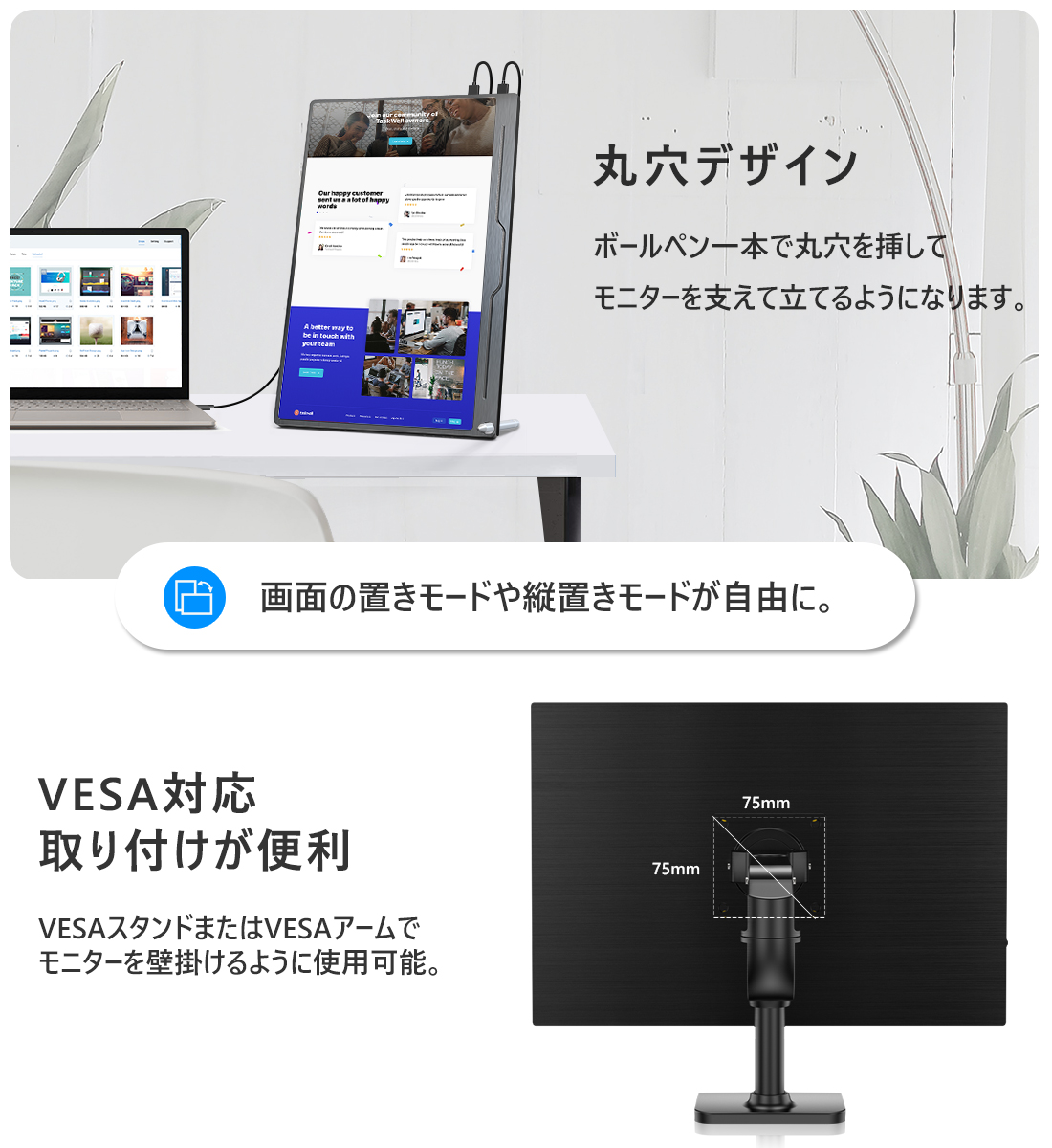 20%OFF／EVICIV 18.5インチ モバイルモニター 120Hz フルHD ゲーミング