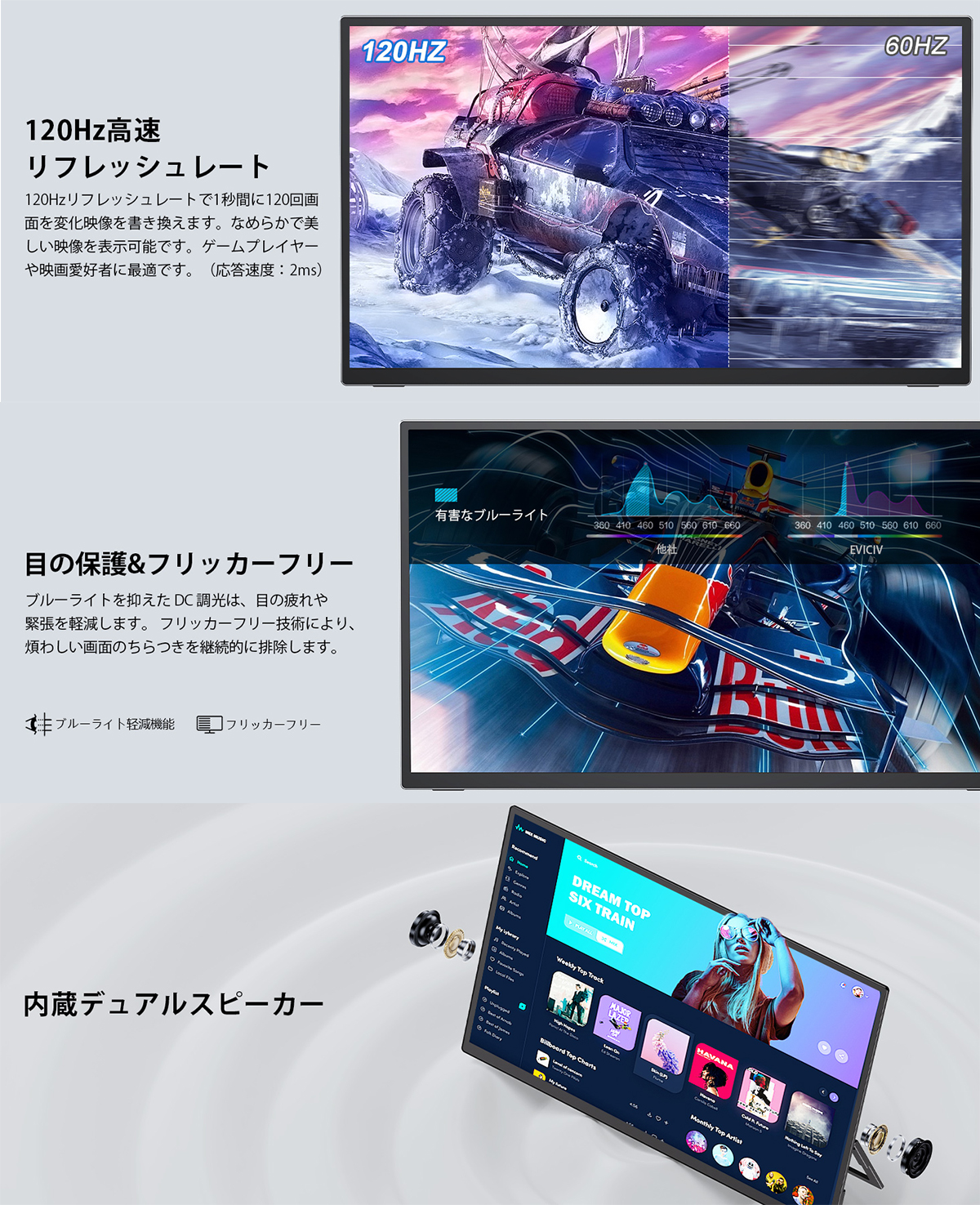 モバイルモニター ゲーミングモニター ポータブルモニター