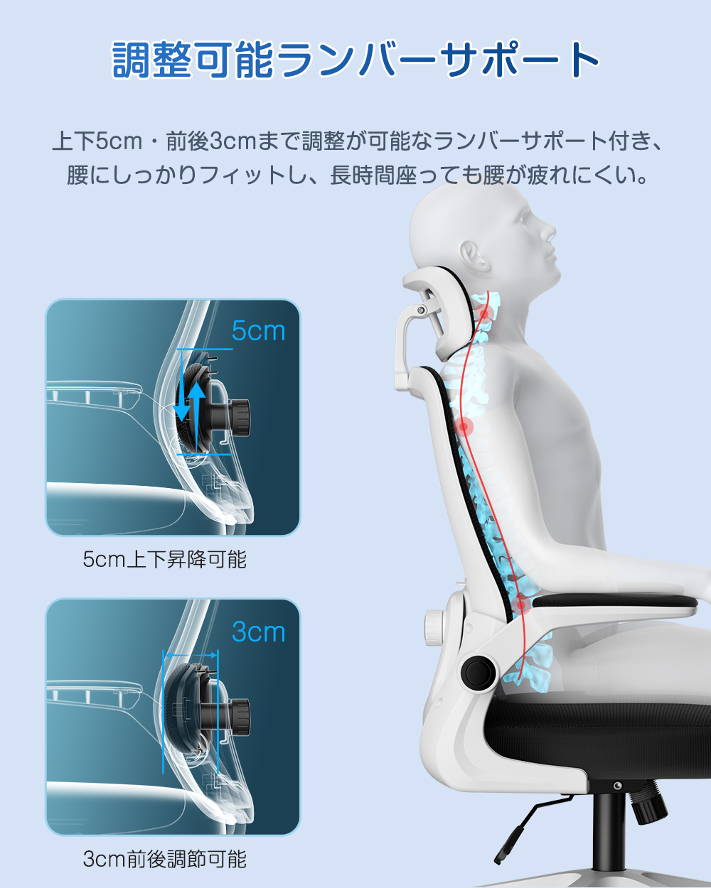 オフィスチェア 椅子 デスクチェア 疲れない人工学 跳ね上げ式アームレスト 2 Amazon.co.jp: FelixKing オフィスチェア 人間工学 疲れない