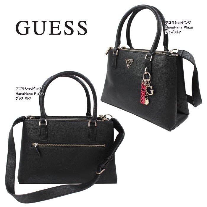 GUESS（ゲス） バッグ VG774206 BLACK BECCA チャーム付き トート