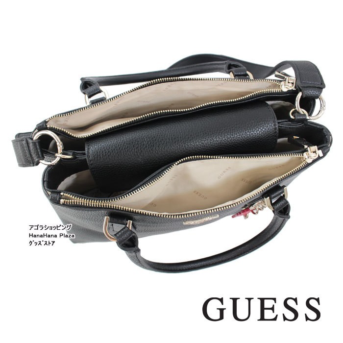 GUESS（ゲス） バッグ VG774206 BLACK BECCA チャーム付き トート