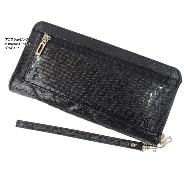 GUESS（ゲス） 財布 SG797146 BLACK 多角形プレート ラウンド