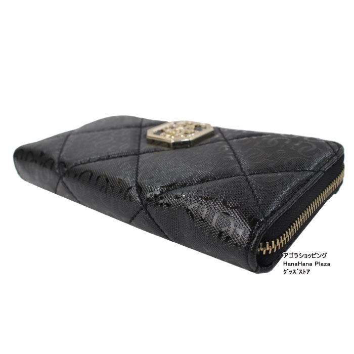 お出かけにいい GUESS ゲス 財布 黒 GUESS 【訳あり返品不可】cc-3779 ゲス 財布 VG796546 BLACK