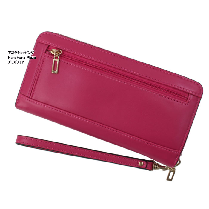 GUESS ゲス 財布 VS811346 FUCHSIA リングプレート ラウンド