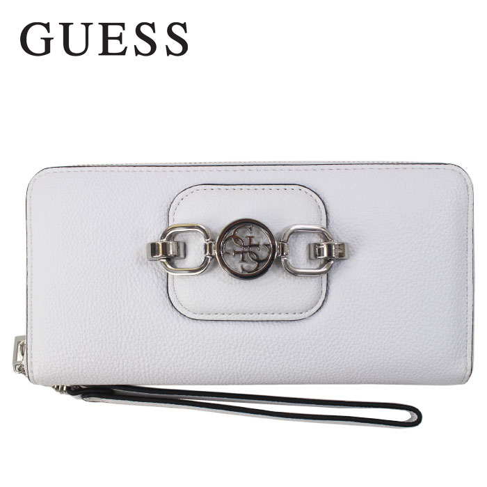 GUESS ゲス 財布 VY811346 WHITE リングプレート ラウンド