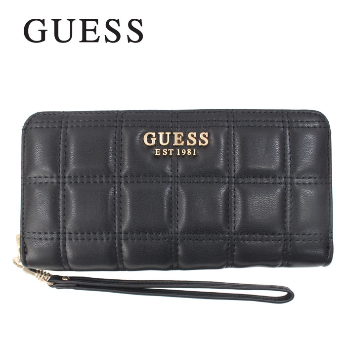 上品 キルティング【Guess】ロゴ スタッズ 三つ折り 長財布 ab-423800.jpg