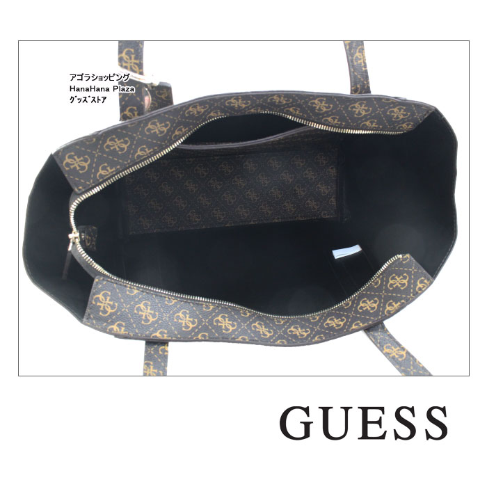 GUESSバッグ GUESS ゲス バッグ SG788124 BROWN インバッグ付き トートバッグ