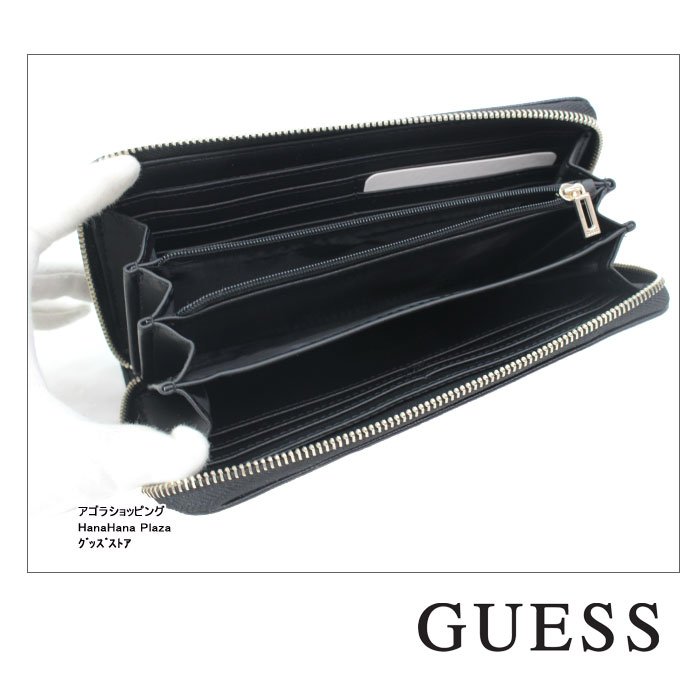 GUESS（ゲス） 財布 VG798146 BLACK LITTLE PARIS SLG GUESS ラウンド