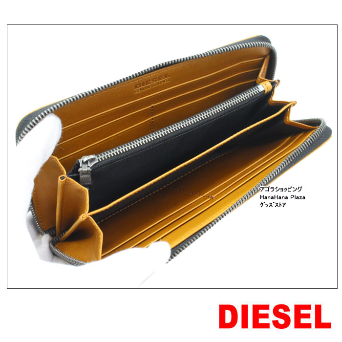 DIESEL ディーゼル 長財布 X04762 PR160 T2278 Golden Brown