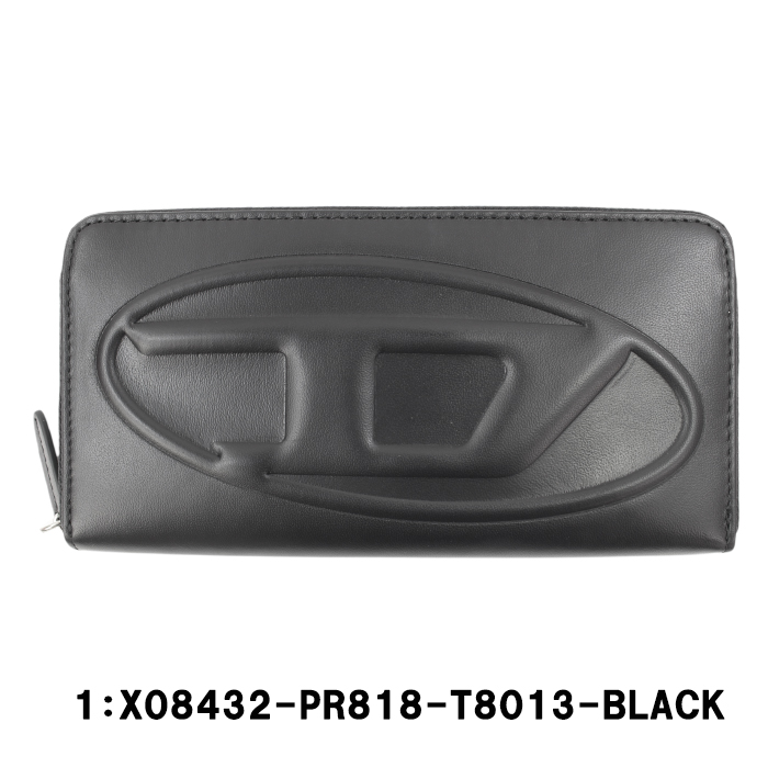 DIESEL（ディーゼル） 財布 X08432 PR818 T8013 立体浮きロゴ ラウンド