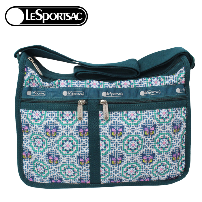 レスポートサック バッグ 7507 E610 BUTTERFLY MOSAIC デラックスエブリデイ ショルダーバッグ バック 斜め掛け  LESPORTSAC ab-486700