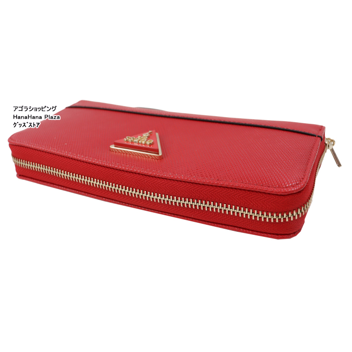 GUESS ゲス 財布 ZG787946 ROMAN RED レッド 三角プレート