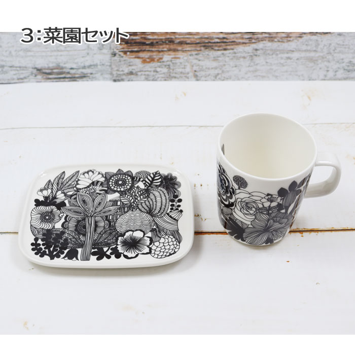 marimekko KURJENPOLVI スクエアプレート3枚セット marimekko マリメッコ ギフトセット スクエアプレート