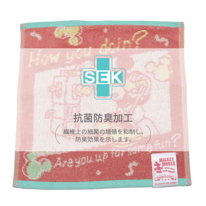 ディズニー タオルハンカチ 抗菌防臭加工 キャラクター ミニー