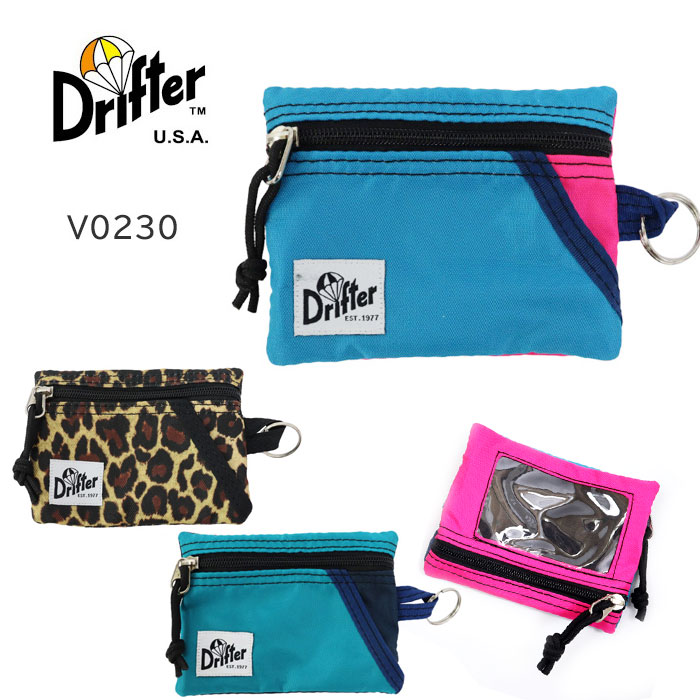 Drifter（ドリフター） ポーチ V0230 ダブルファスナー ポーチ クリア