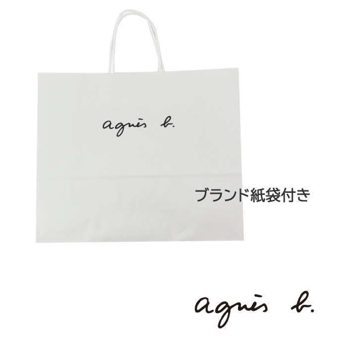 agnes b. アニエスベー バッグ サイド ロゴプリント トート