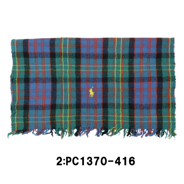 【新品】Ralph Lauren チェック柄マフラー ギフトボックス付き POLO RALPH LAUREN 【ピロ-BOXラッピング無料】 ポロ ラルフ