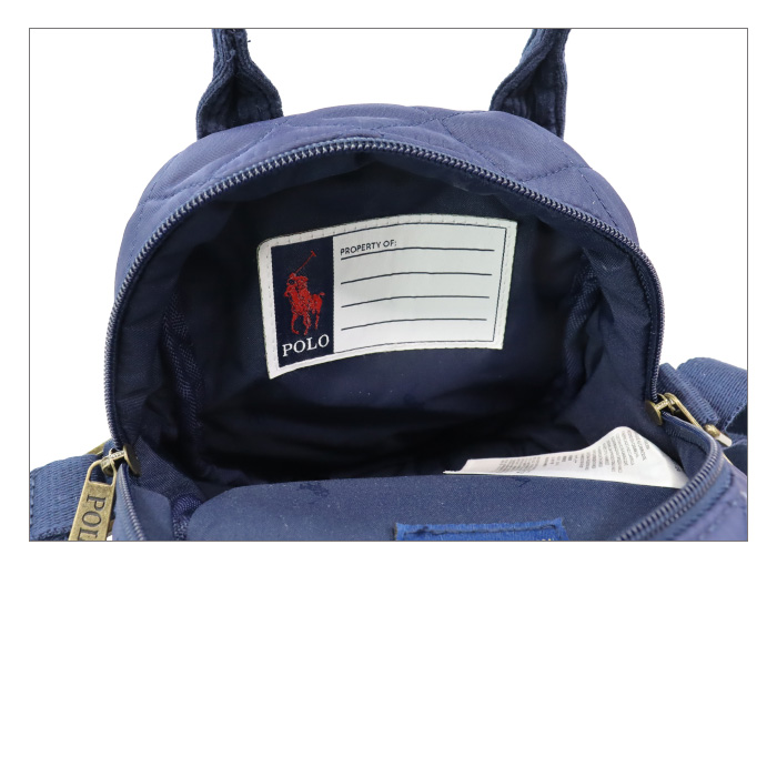 POLO RALPH LAUREN ブラック キルティング バッグ POLO RALPH LAUREN ポロ ラルフローレン ショルダーバッグ