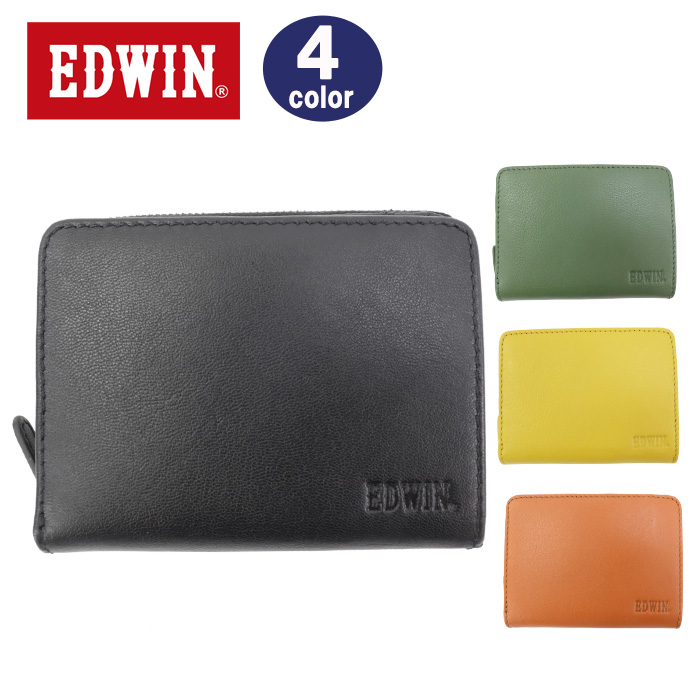 EDWIN（エドウィン） 財布 0510656 ボタンホック ラウンドファスナー