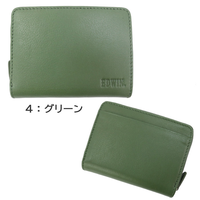 EDWIN（エドウィン） 財布 0510656 ボタンホック ラウンドファスナー