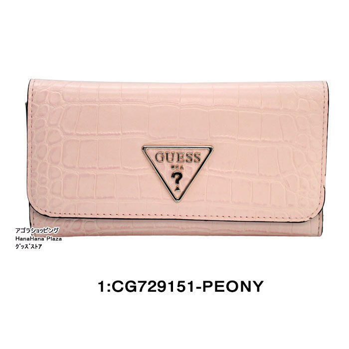 GUESS（ゲス） 財布 長財布 CG729151 PEONY ゲスモチーフデザイン 