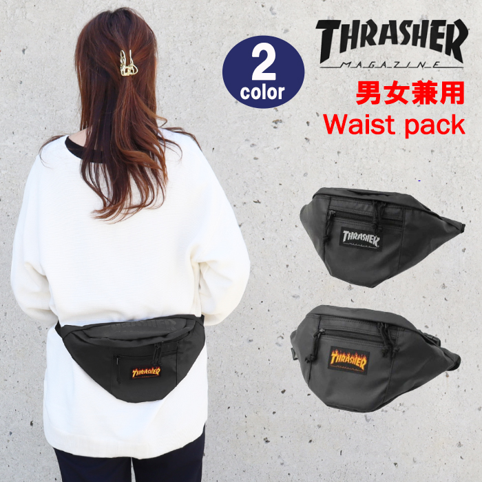 thrasher 人気 ウエスト バッグ