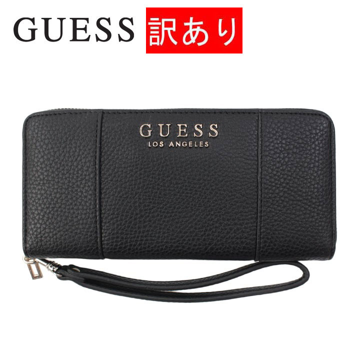GUESS（ゲス） 訳あり返品不可 cc-4327 財布 VG717646 BLACK ラウンド