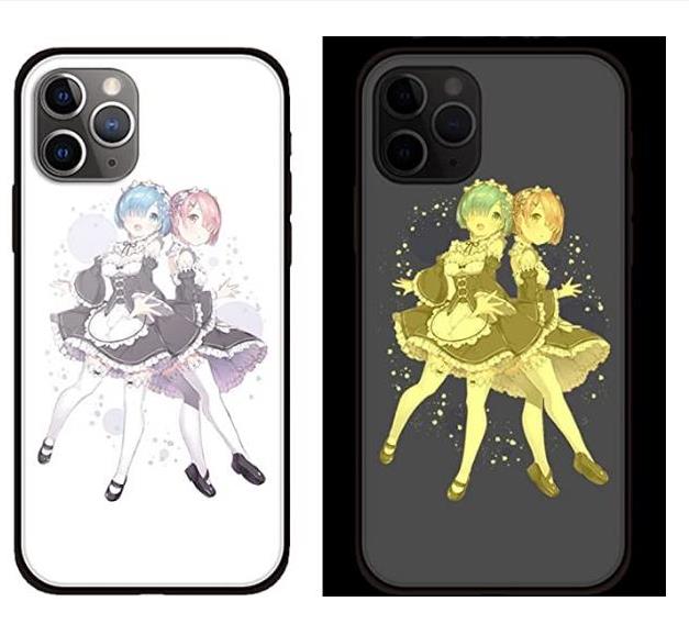 Re ゼロから始める異世界生活 スマホケース 夜光ケース Iphone13ケース レム ラム Iphone 感応発光 アイフォンケース 携帯ケース 鏡面ガラス 人気 アニメ Fyy カエルストア 通販 Yahoo ショッピング