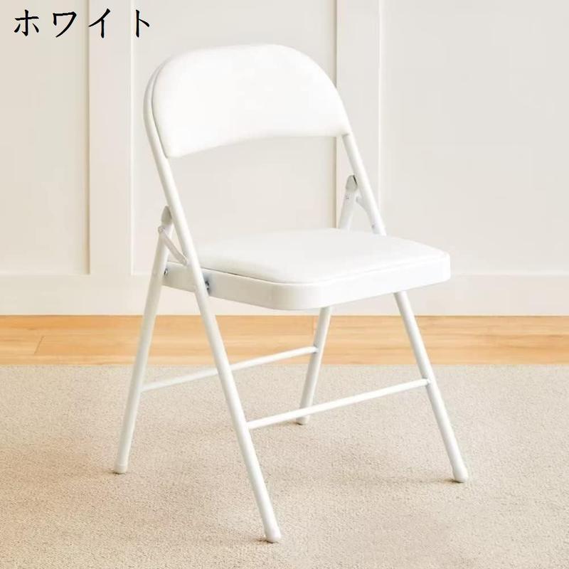 椅子 折り畳み 折りたたみチェア パイプ椅子 背付き 幅45×奥行45×高さ80cm 会議椅子 ダイニングチェア｜store-kaeru｜04