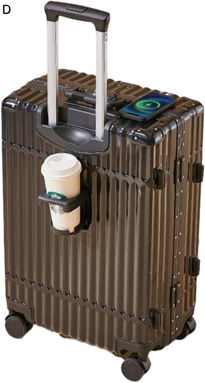 スーツケース 軽量 キャリーケース 26インチ 大容量 多機能 アルミフレーム式 usbポート付き ...