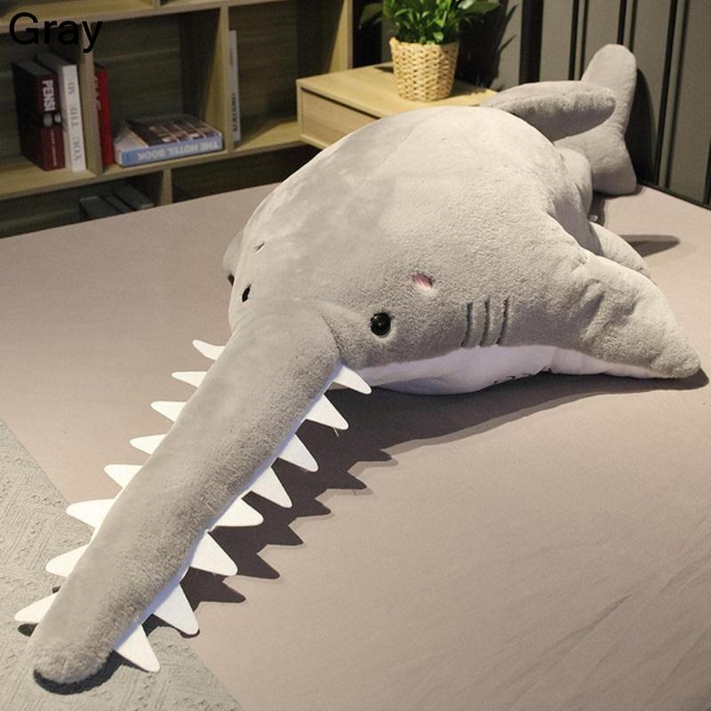 55-140cmユニークなギザギザのサメのぬいぐるみのおもちゃクリエイティブバイトサメのひどい動物の枕ぬいぐるみソフトドール子供ギフト-140｜store-kaeru｜04