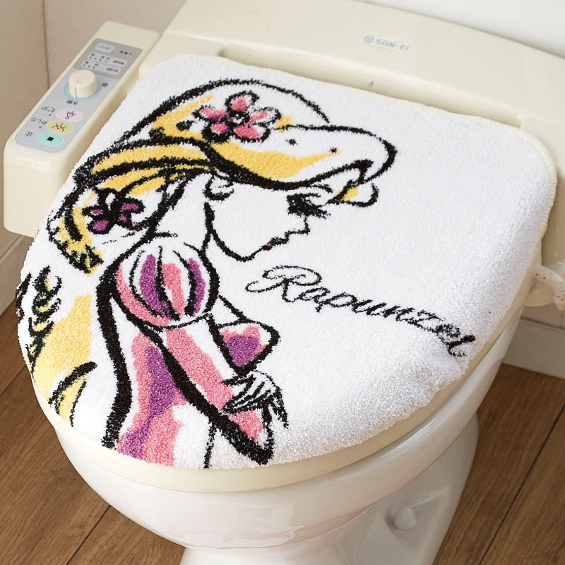 トイレカバー2点セット プリンセス ラプンツェル トイレフタカバー
