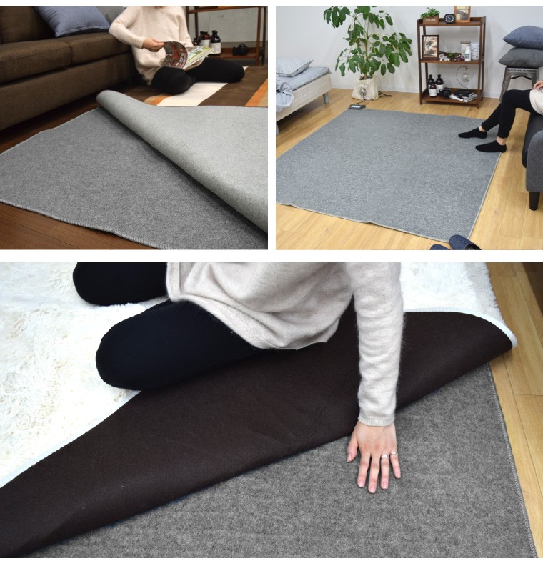 ホットカーペット セット 3畳 カバー付き 約176×235cm 多機能搭載 メーカー1年保証 オフタイマ 省エネ 3面切り替え 2点セット コンパクト サラ 関連画像3