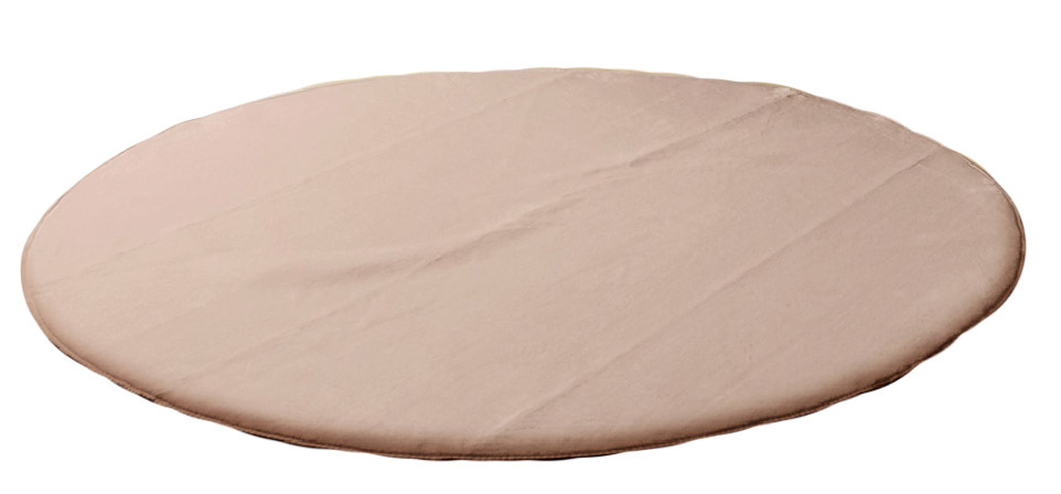 低反発ラグ 抗菌 防臭 無地約185cm丸 (ホットカーペット対応) 200×300］極厚25mm 低反発ラグ 滑り止め付 マイクロファイバー