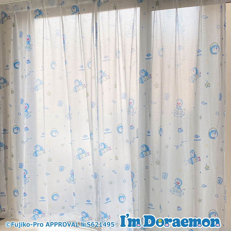 レースカーテン 2枚組 100×133cm ドラえもん ひみつ道具 UV レースカーテン 2枚組 100×133cm ドラえもん ひみつ道具 UV