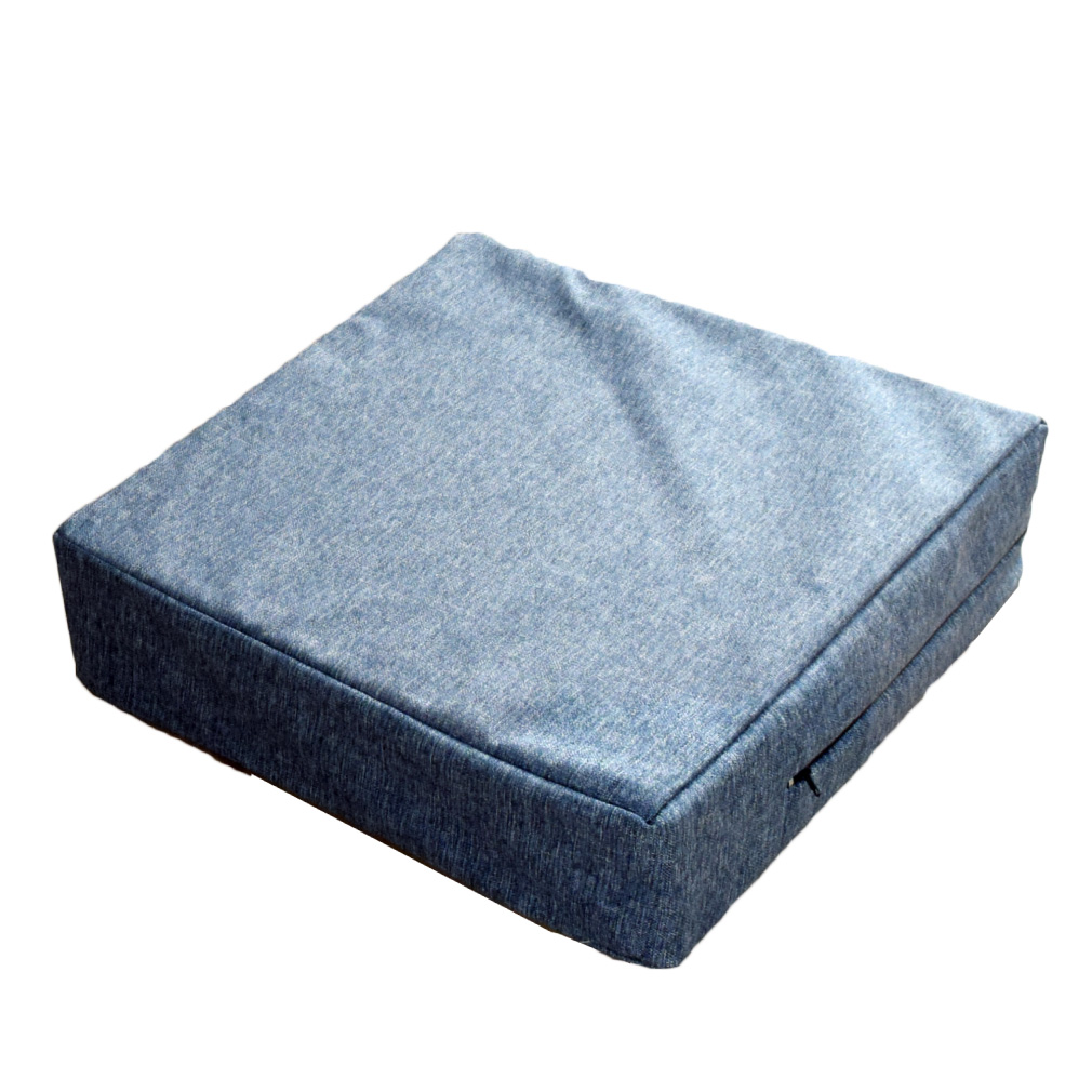 クッション 高反発ウレタン 座布団 約40×40×10cm 外せる洗えるカバー