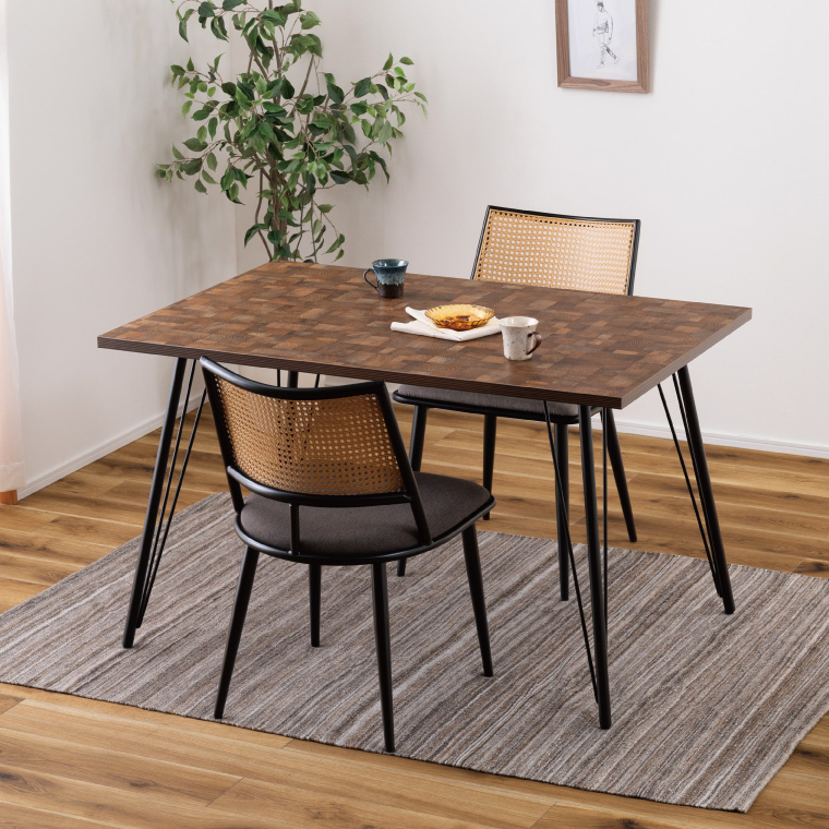 ダイニングテーブル 机 シンプル 長方形 幅120cm 父の日 おしゃれ 組立