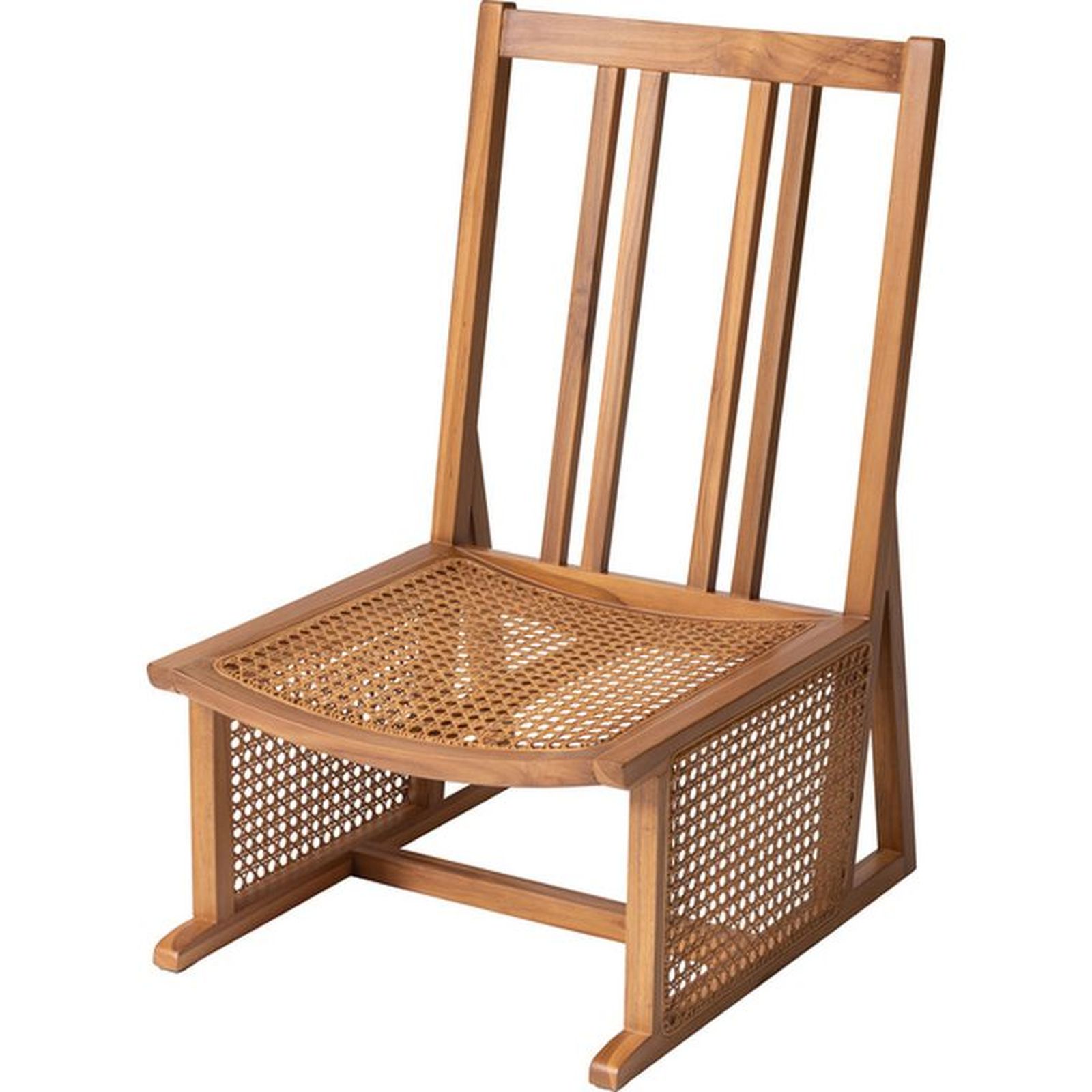 ラタン チェア 籐　椅子 モダン　モデルルーム フロアチェア おしゃれ 約42×51.5×67×25.5cm ラタンチェア 椅子 ラタン