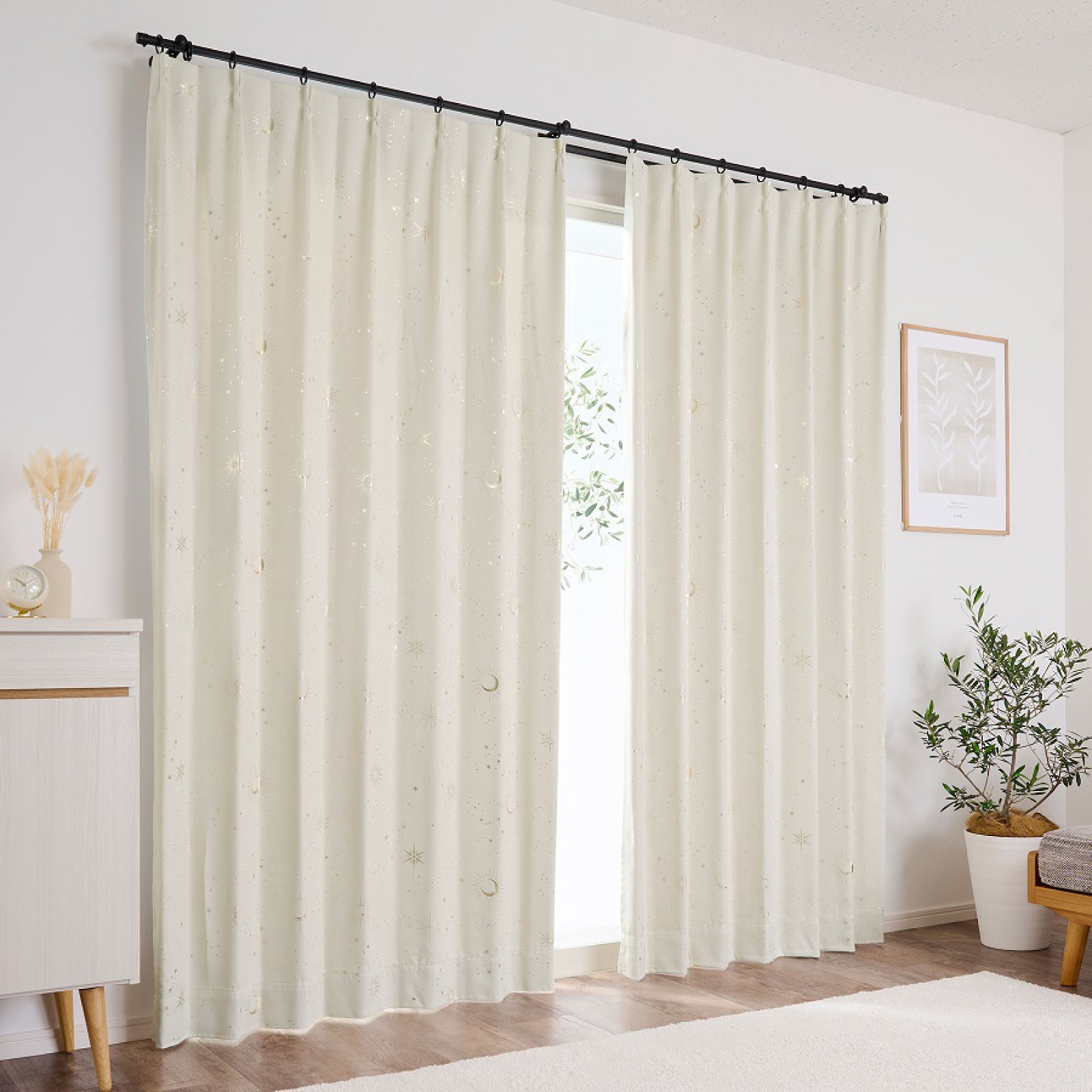 カーテン 遮光 2級 2枚セット 幅100cm 丈110cm 135cm 178cm 200cm 厚手