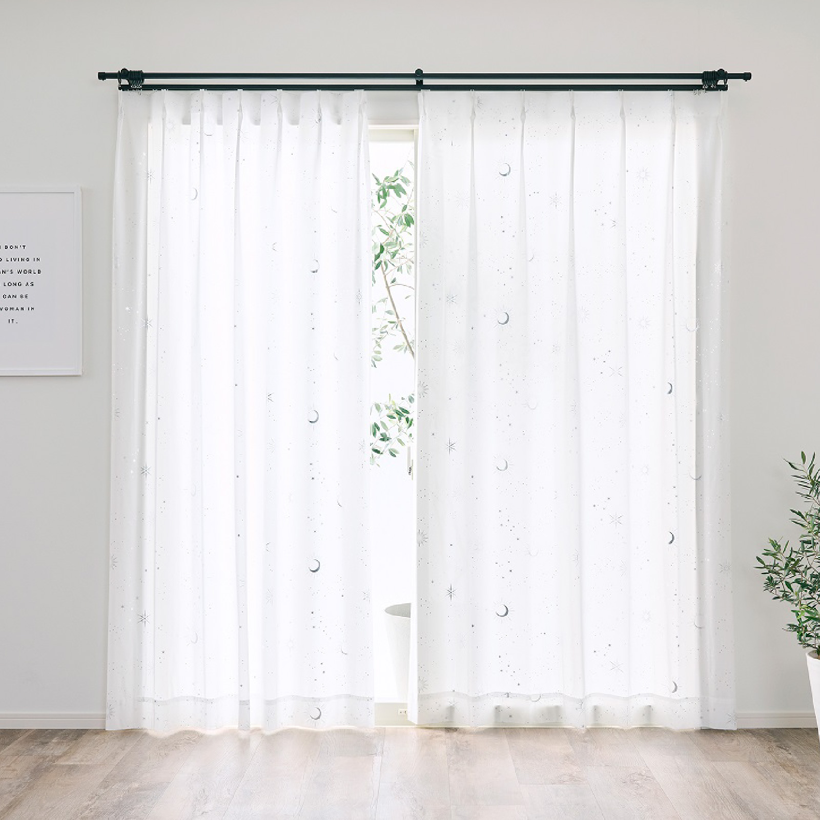 レースカーテン 2枚セット 幅100cm 丈108cm 133cm 176cm 198cm 選べる4